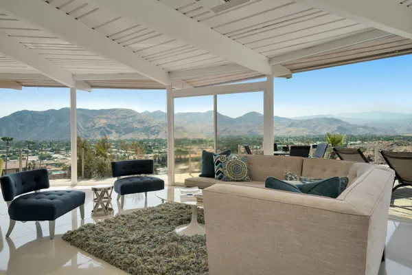 a view of a outdoor seating