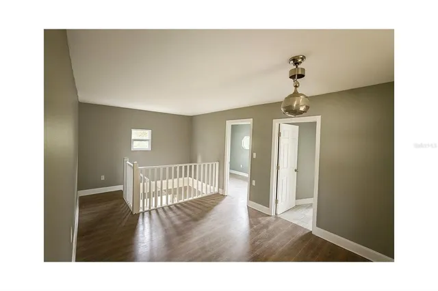a view interior of a house with wooden floor