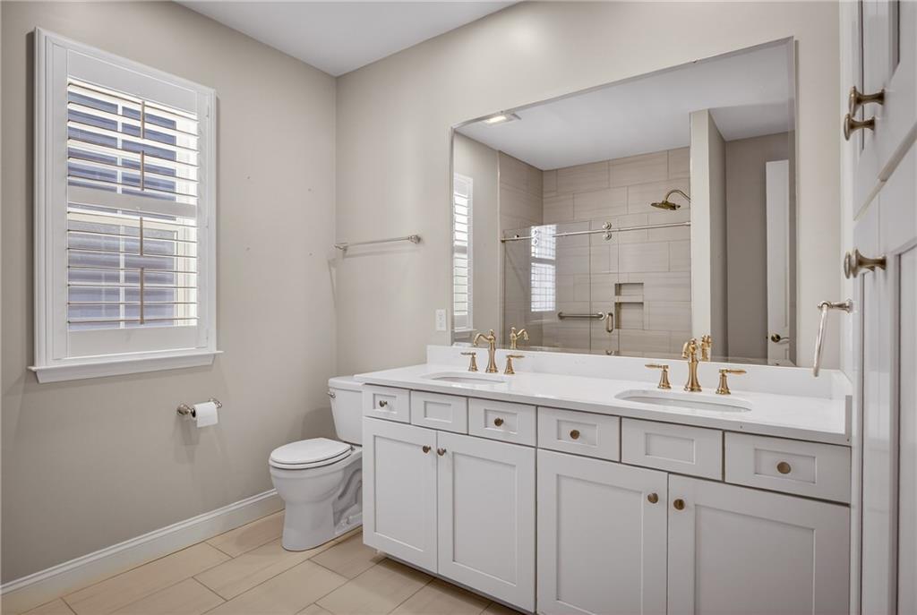 1508 Orion Road Bridgeville, PA 15017 - Photo 18 of 50 Master Bathroom Double Bowl Vanity and Step in Shower.