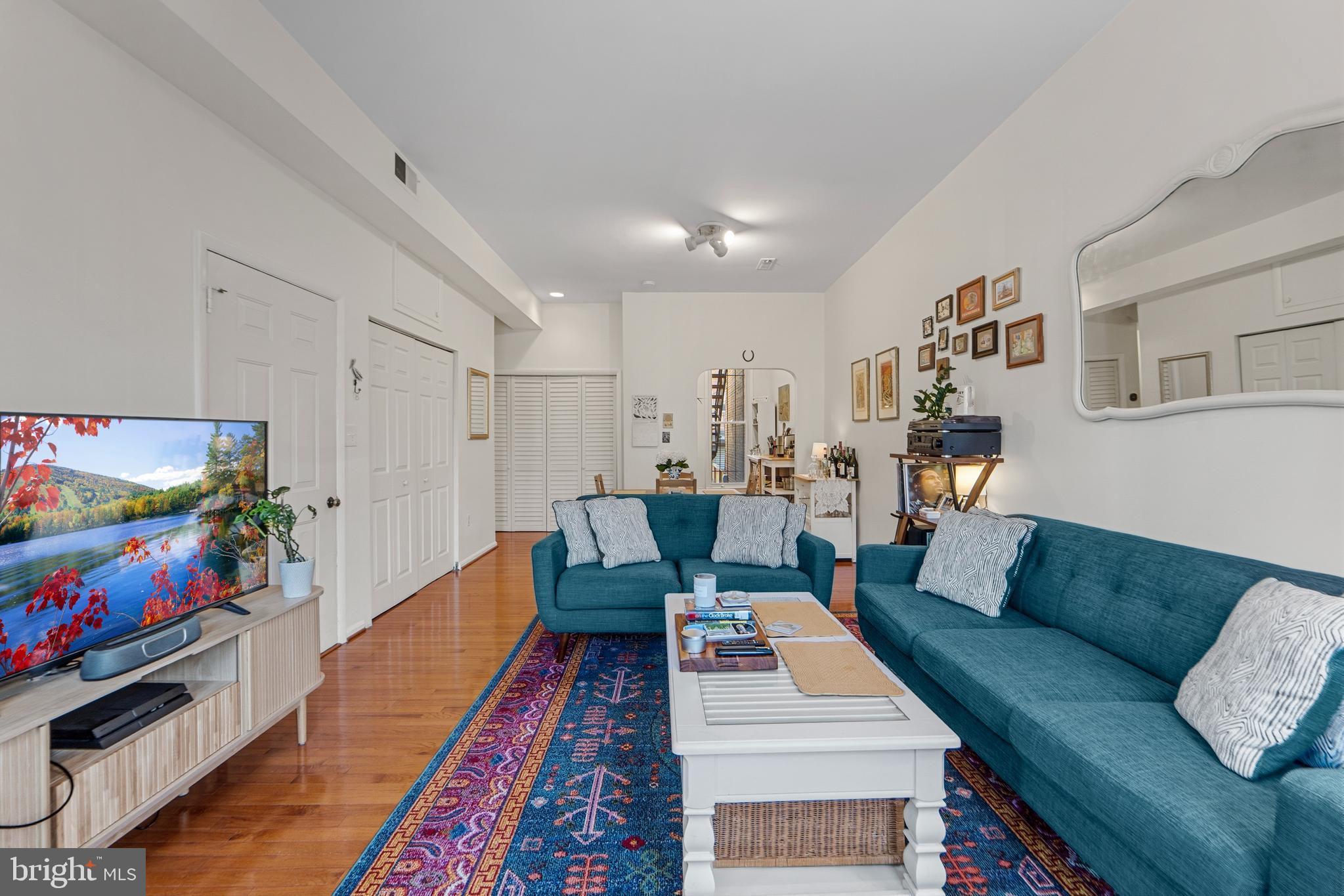 1927 15th Street Northwest Washington, DC 20009 - Photo 27 of 59 a living room with furniture and a couch