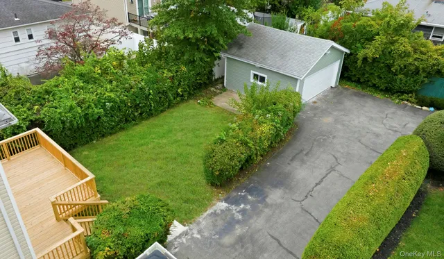 a aerial view of a house