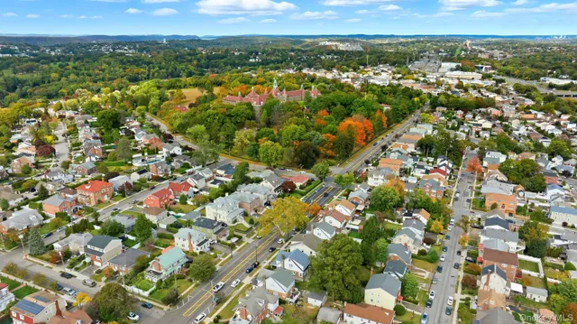 a view of city and mountain