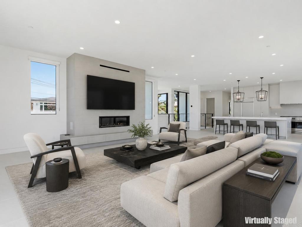 206 4th Street Encinitas, CA 92024 - Photo 11 of 64 a living room with furniture and a flat screen tv