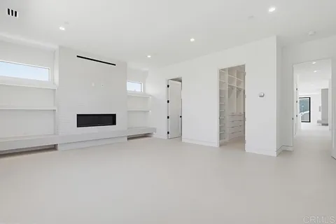 a bathroom with a double vanity sink and mirror
