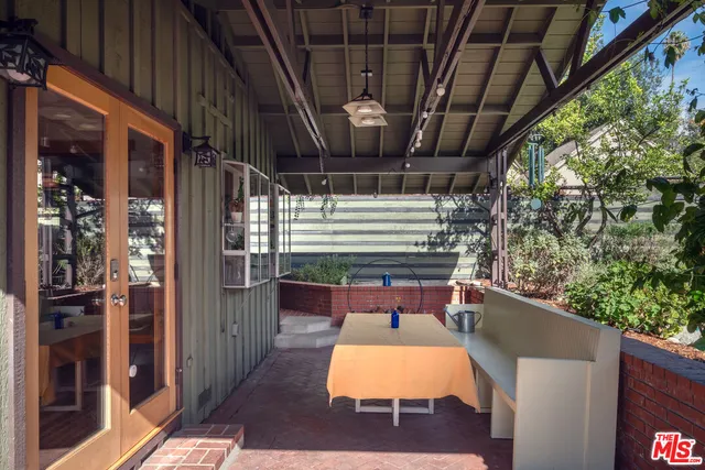 a outdoor space with patio lots of furniture