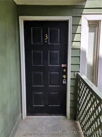 a view of front door