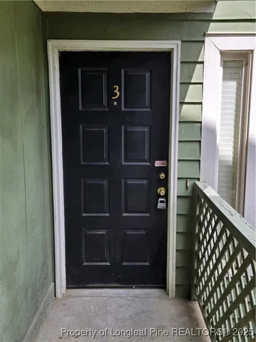 a view of front door