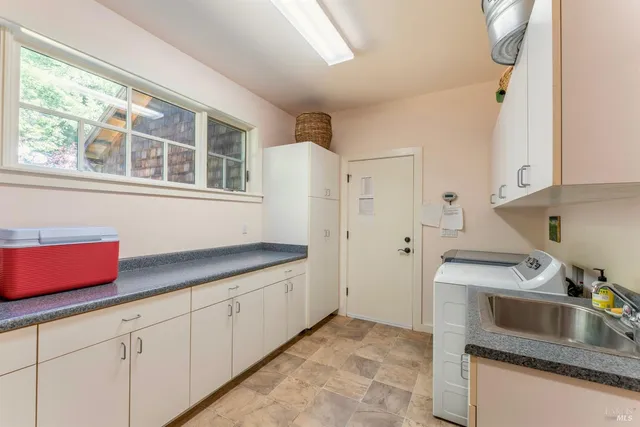 a very nice looking room with a large window