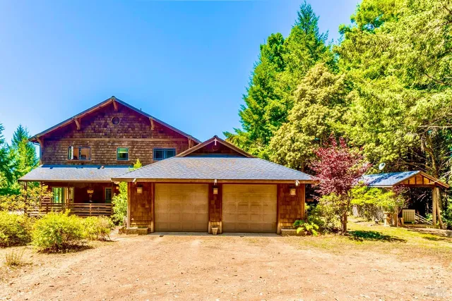 a view of house with a swimming pool