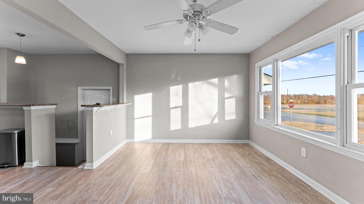 3999 Firetower Road Felton, DE 19943 - Photo 8 of 30 a view of empty room with wooden floor and fan