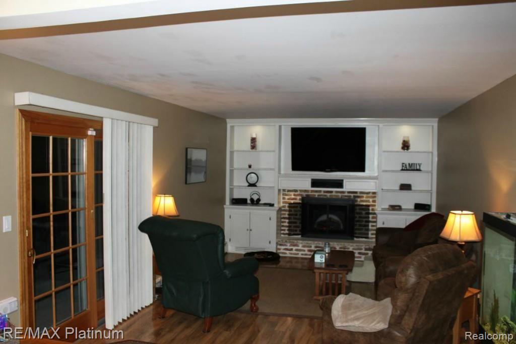 Family Room and patio door leading to the back patio