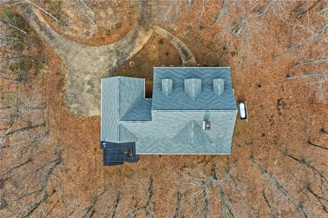 a view of a lake with a mountain