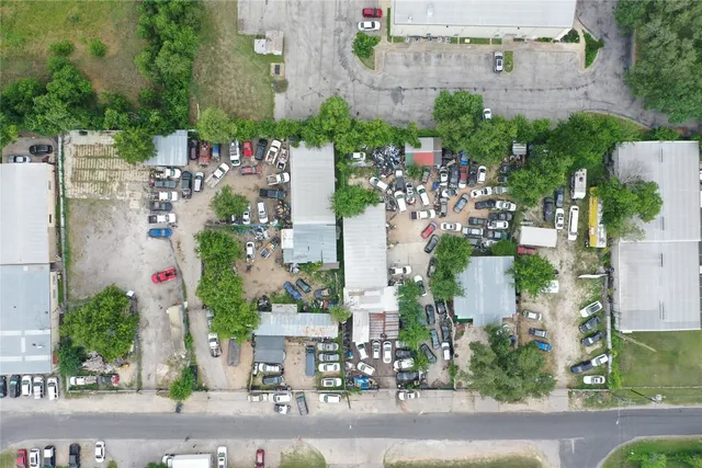 an aerial view of a city