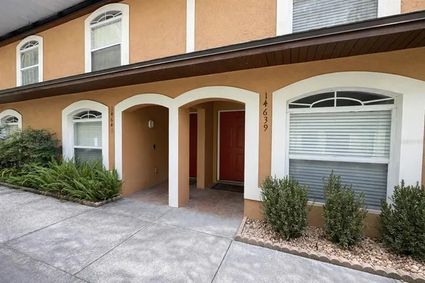 a front view of a house