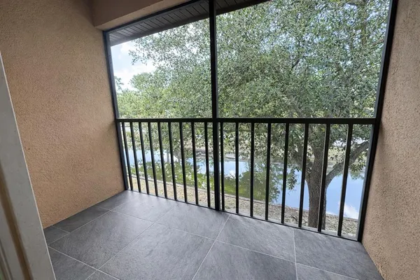 a view of a balcony