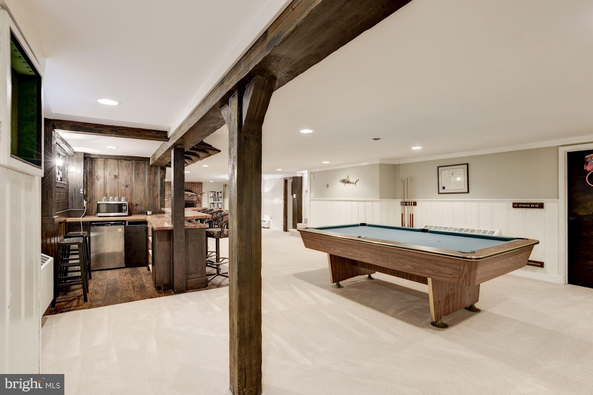 311 East Timonium Road Lutherville-Timonium, MD 21093 - Photo 23 of 30 Lower Level Built-In Bar & Pool table space