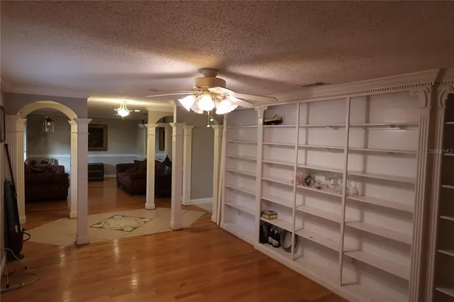 a view of a livingroom with a furniture