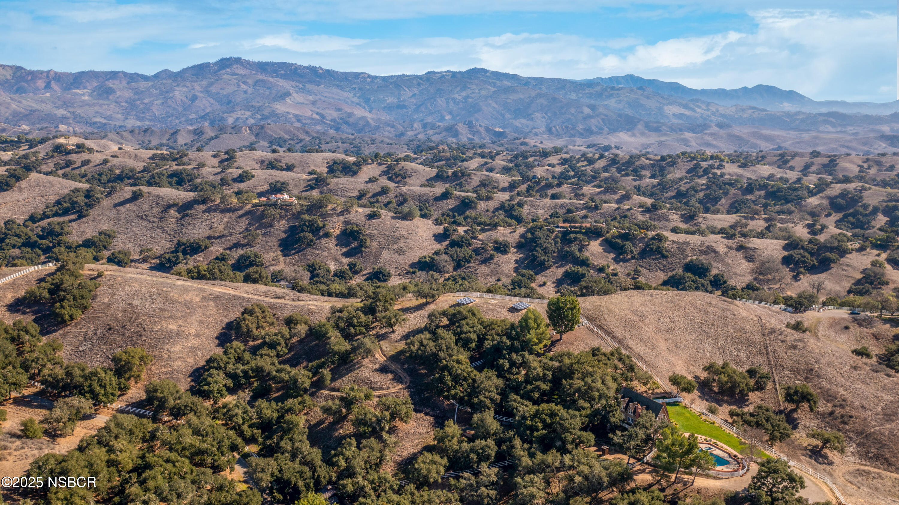 4086 East Oak Trail Road Santa Ynez, CA 93460 - Photo 53 of 57 an aerial view of residential house and green space