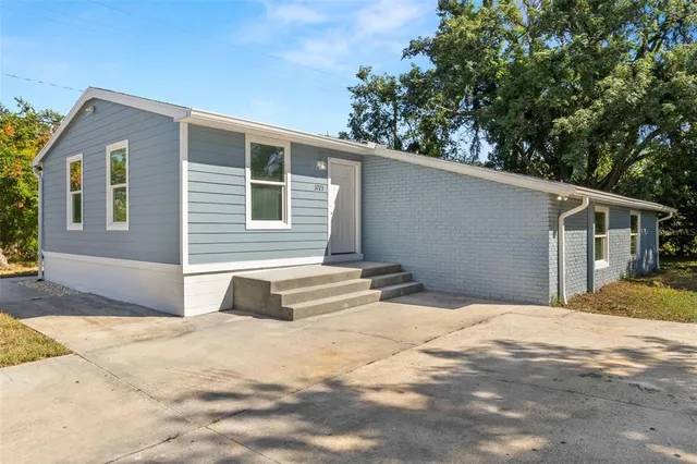 a backyard of a house