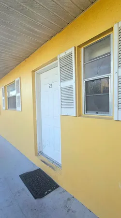 a view of front door