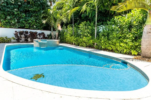 a view of an outdoor space with seating