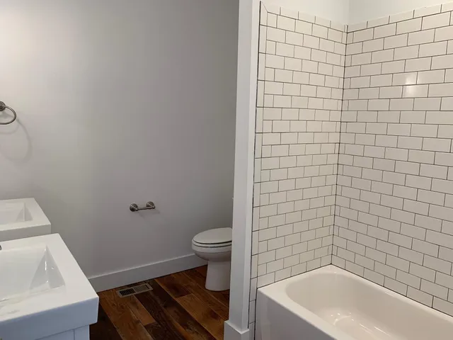 a bathroom with a sink and a toilet