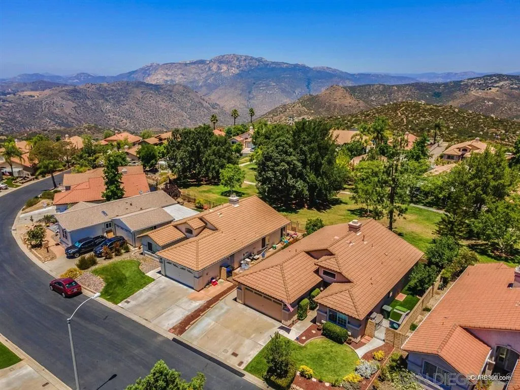 2332 Columbine Road Alpine, CA 91901 - Photo 23 of 25 an aerial view of a house with mountain view