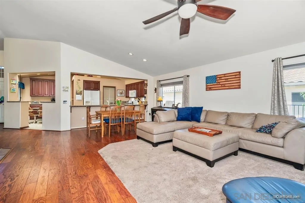 2332 Columbine Road Alpine, CA 91901 - Photo 7 of 25 a living room with furniture and wooden floor
