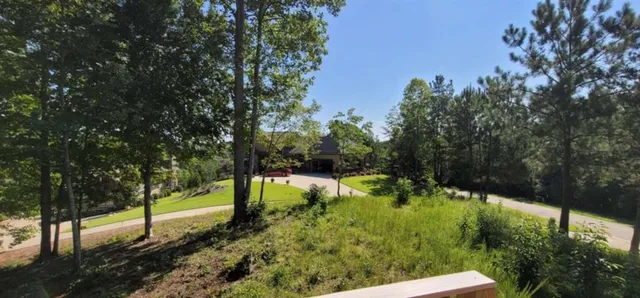 a view of yard with green space