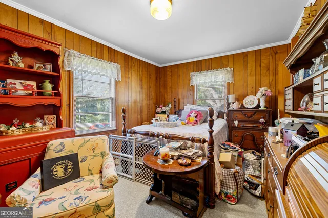 a room with furniture and a window