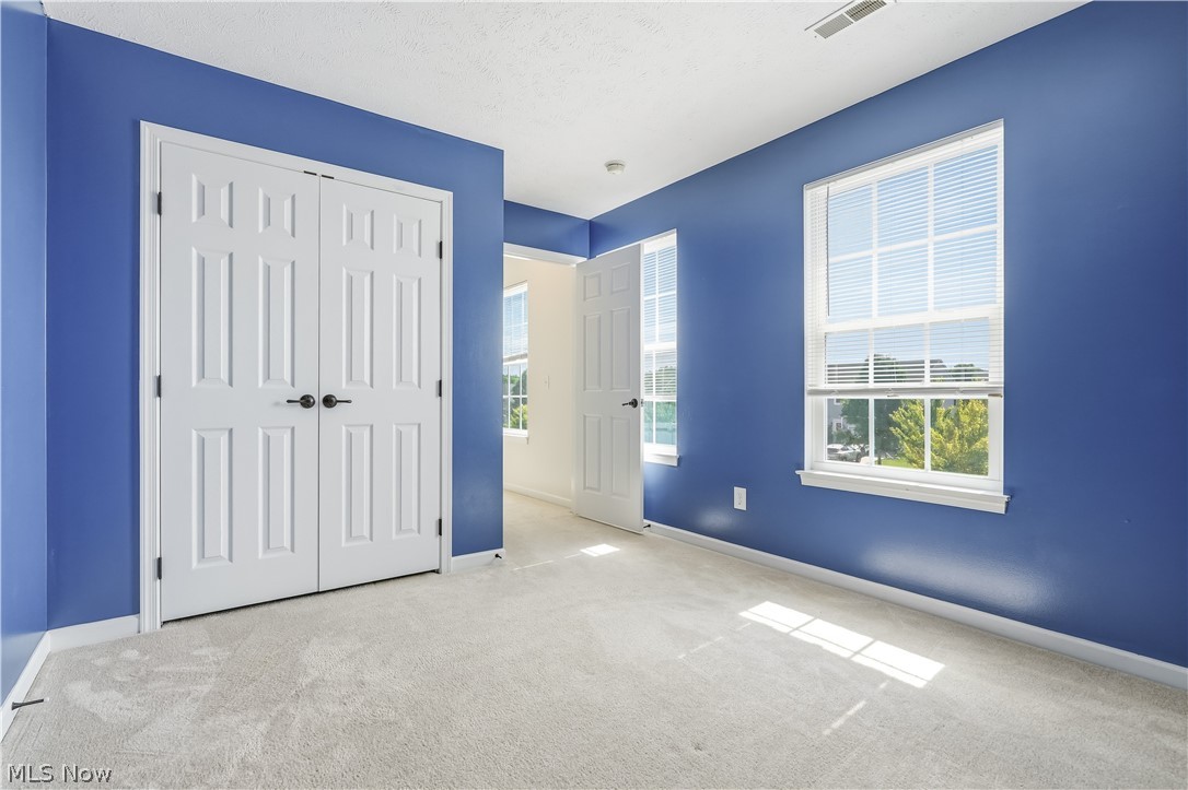 3280 Seven Bridges Road Medina, OH 44256 - Photo 31 of 41 Bedroom featuring plush carpeting, a wide window with white blinds, and a double-door closet