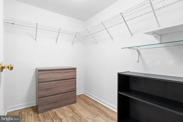 a view of walk in closet