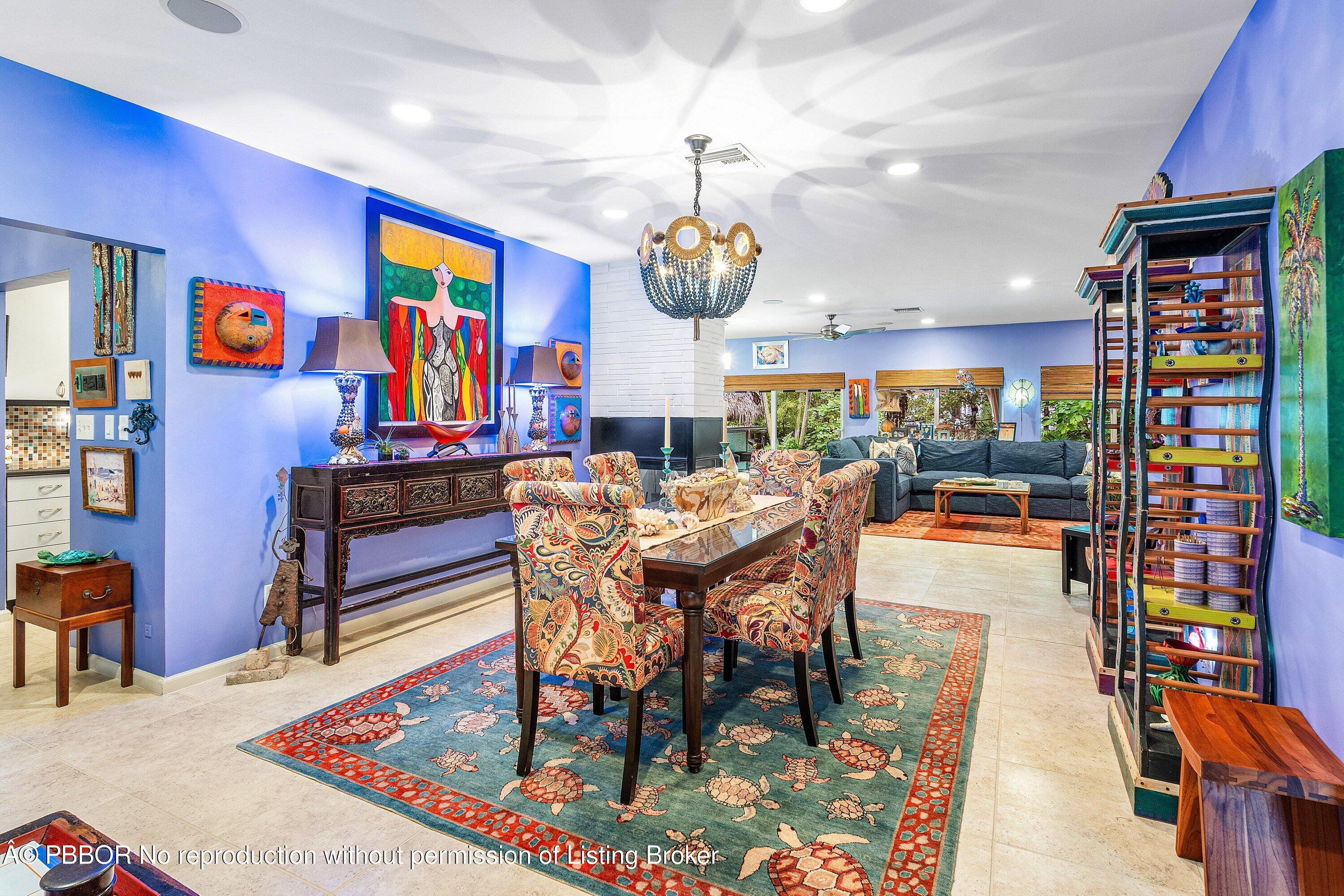 110 Dolphin Road Ocean Ridge, FL 33435 - Photo 6 of 33 a living room with fireplace furniture and a rug