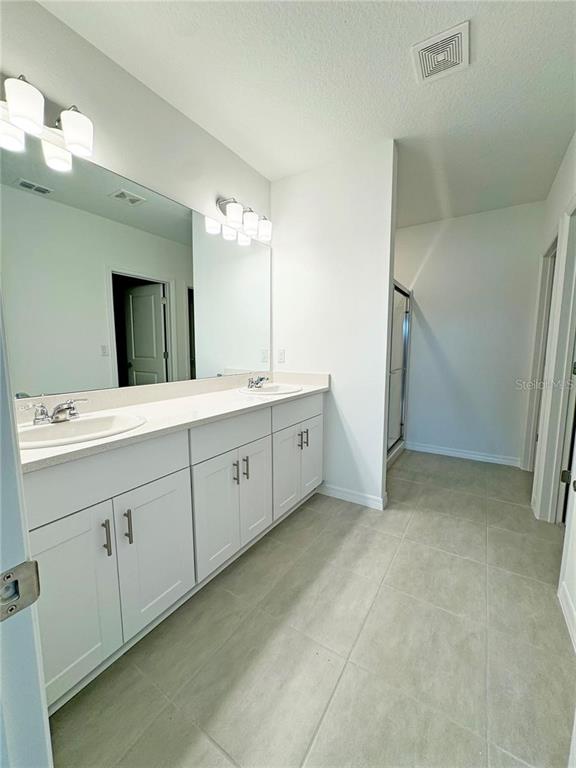 186 Jones Fish Camp Road Edgewater, FL 32141 - Photo 12 of 15 a spacious bathroom with a double vanity sink a mirror and a shower