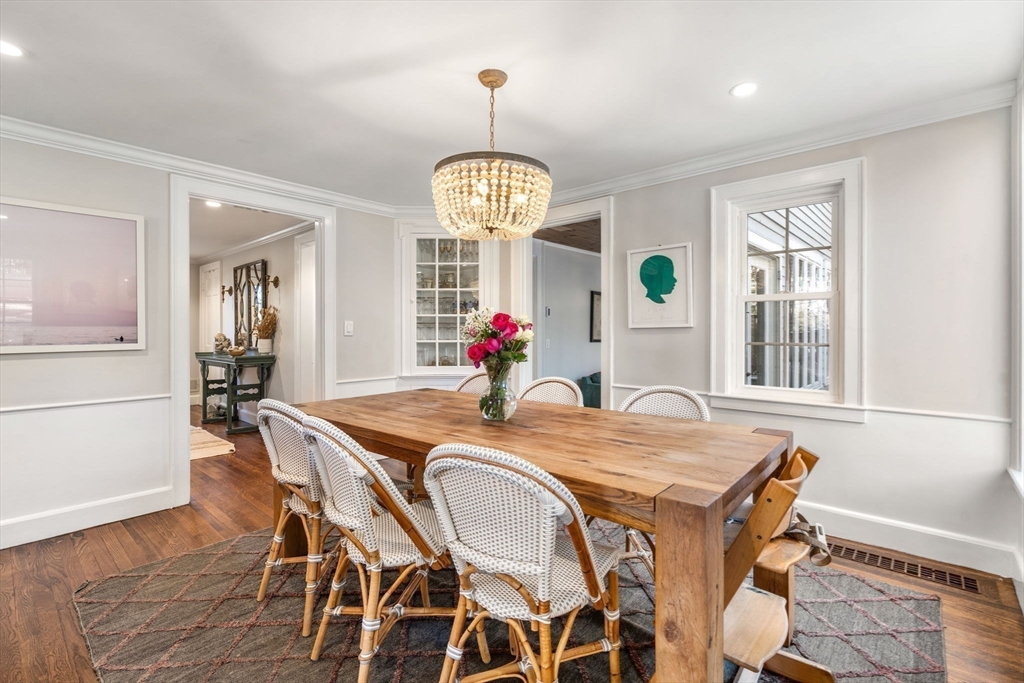 170 Benvenue Street Wellesley, MA 02482 - Photo 5 of 22 a view of a dining room with furniture window and wooden floor