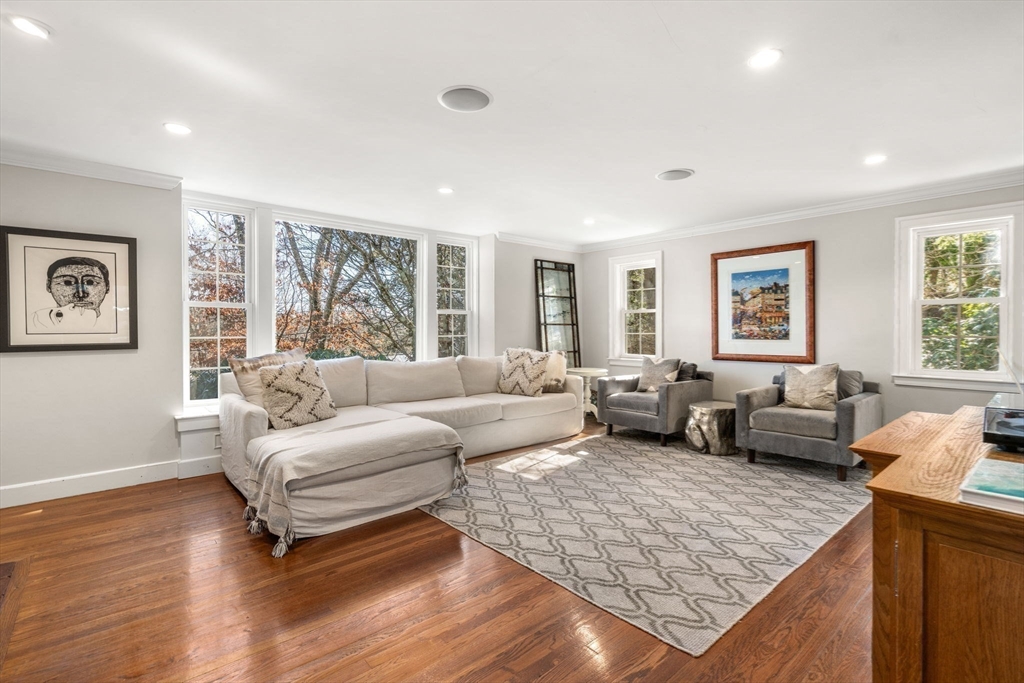 170 Benvenue Street Wellesley, MA 02482 - Photo 6 of 22 a living room with furniture and wooden floor