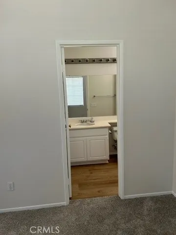 a utility room with a washer dryer