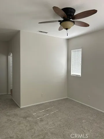 an empty room with a natural light