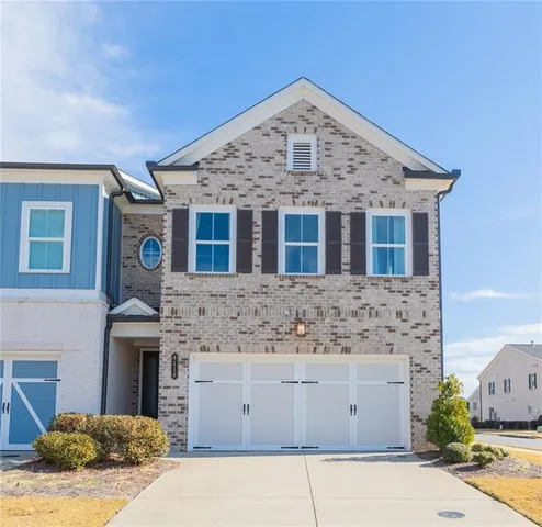 a front view of a house