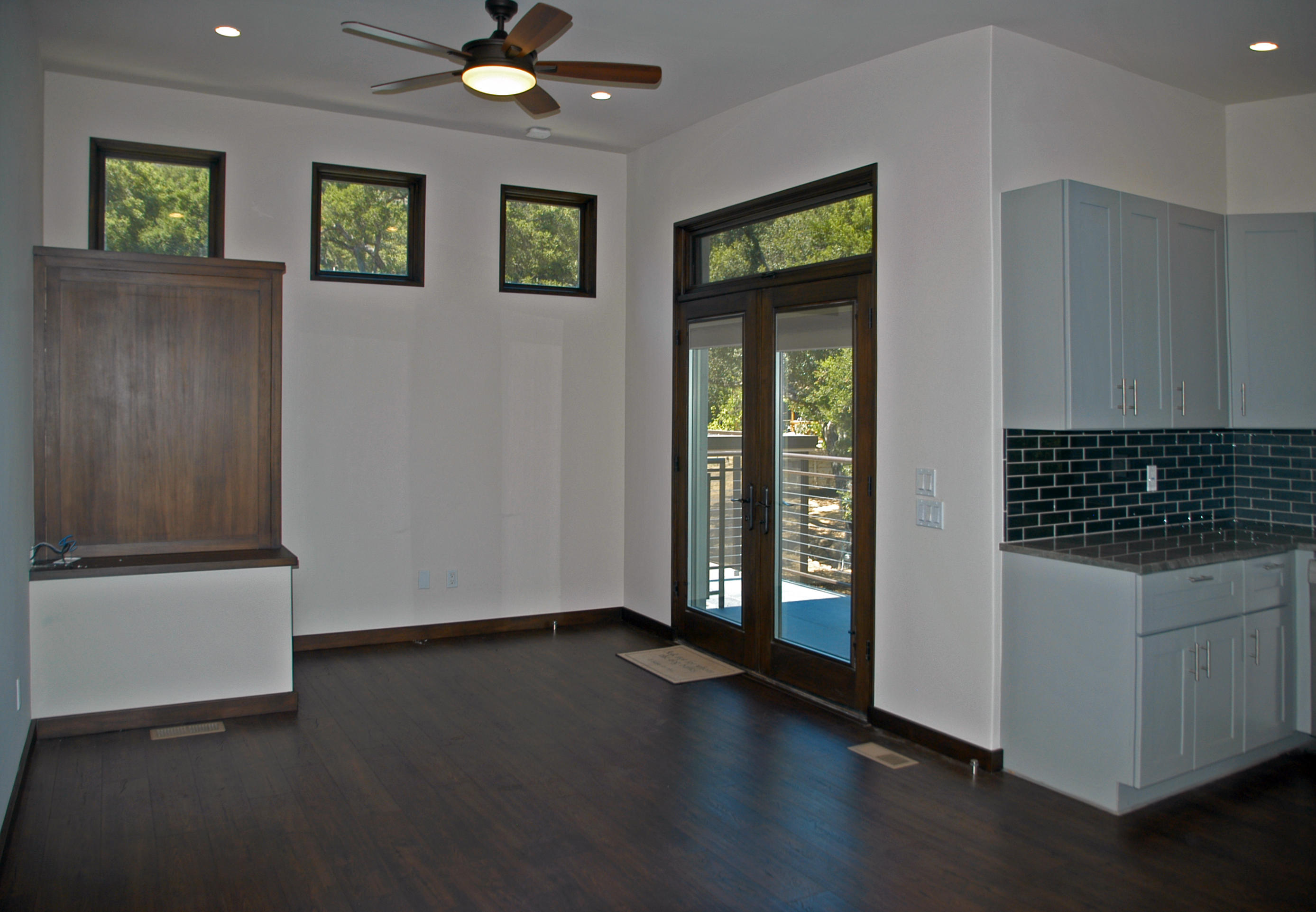 1454 Tunnel Road, Unit GUEST APARTMENT Santa Barbara, CA 93105 - Photo 4 of 10 wooden floor in an empty room with a window