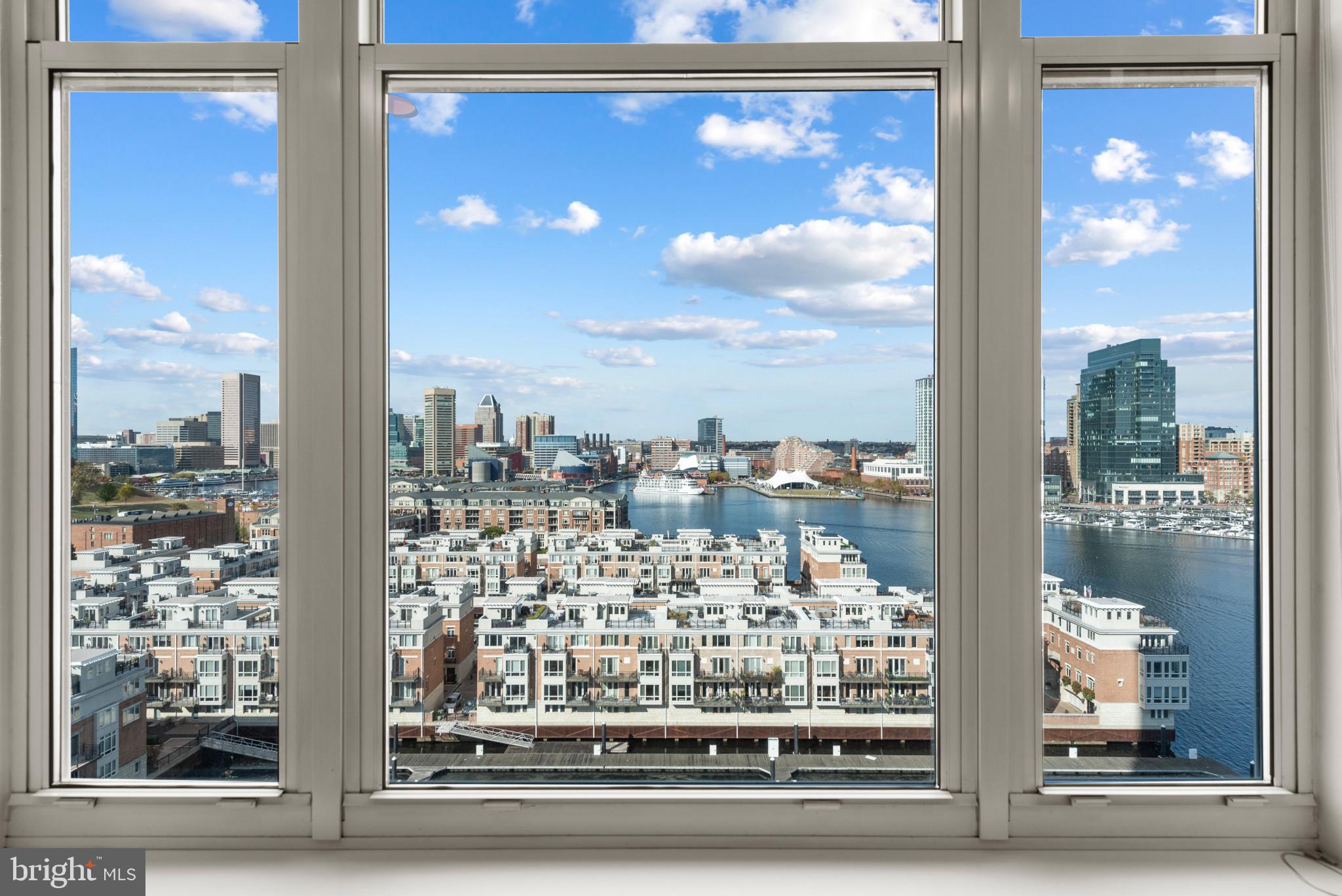 100 Harborview Drive, Unit 1209 Baltimore, MD 21230 - Photo 38 of 43 a view of a glass door