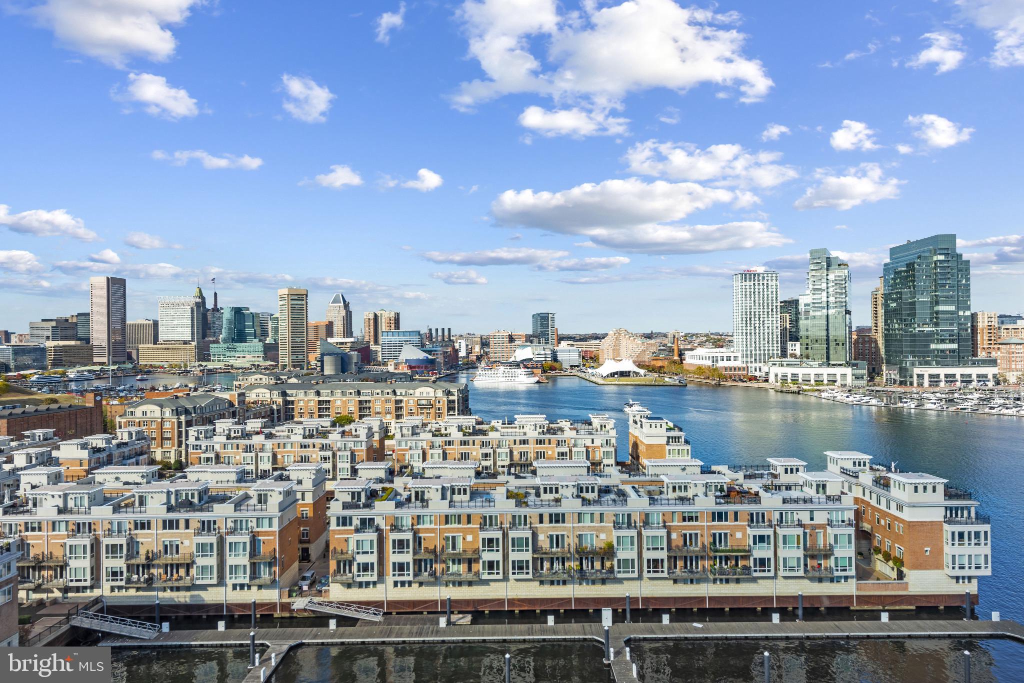 100 Harborview Drive, Unit 1209 Baltimore, MD 21230 - Photo 42 of 43 a view of a city with tall buildings