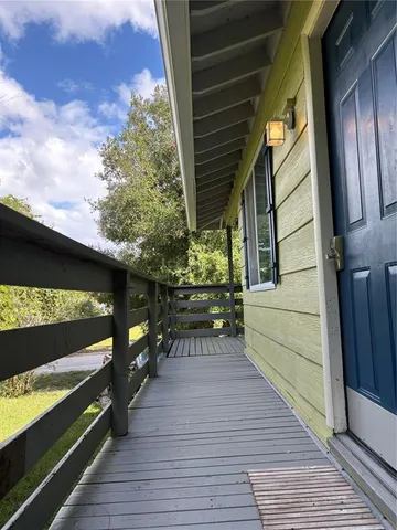 a view of outdoor space and deck