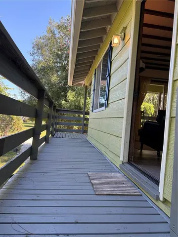 a view of outdoor space and deck