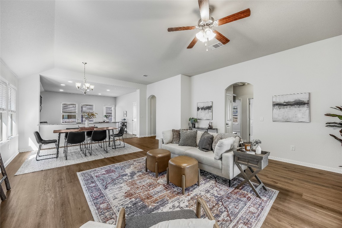 5836 Novaro Place Round Rock, TX 78665 - Photo 35 of 36 Spacious open floor plan with arched doorways.