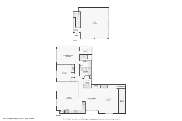 $334,900 | 615 Grosse Pointe Circle, Unit 127, Vernon Hills, IL 60061