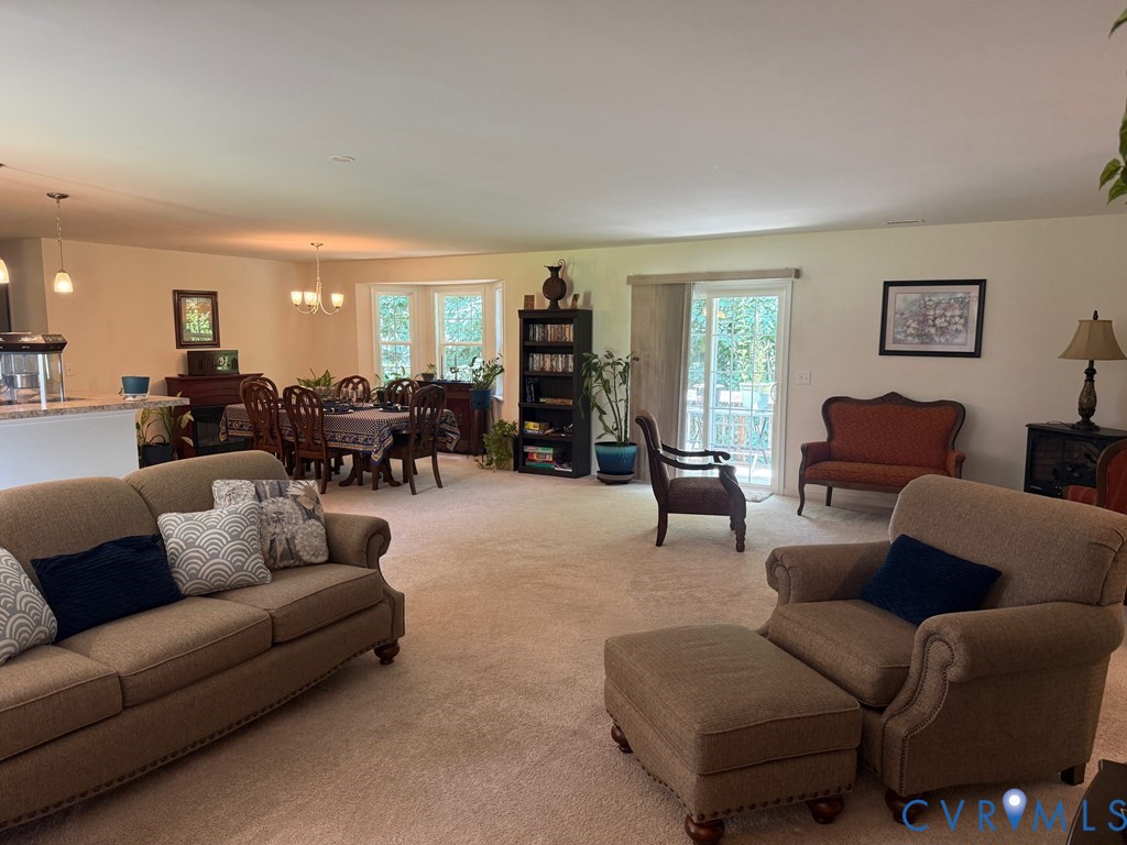 2095 Five Forks Road Pamplin, VA 23958 - Photo 2 of 23 a living room with furniture and a large window