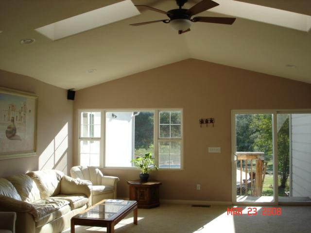 11557 Rocoso Road Lakeside, CA 92040 - Photo 3 of 10 Living room offers surround sound, skylites and opens onto deck