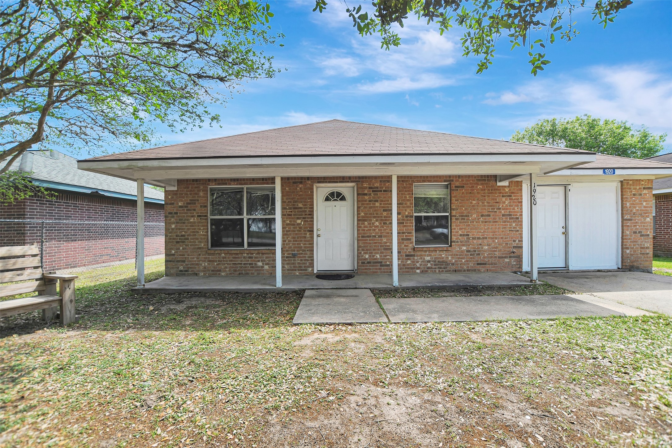 1920 6th Street Hempstead, TX 77445 - Photo 2 of 29 Welcoming covered front porch—perfect for relaxing and enjoying the outdoors.