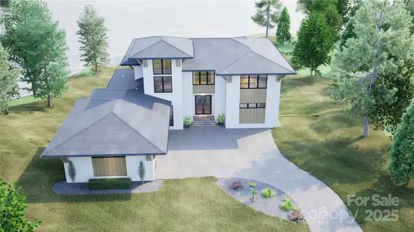 a aerial view of a house